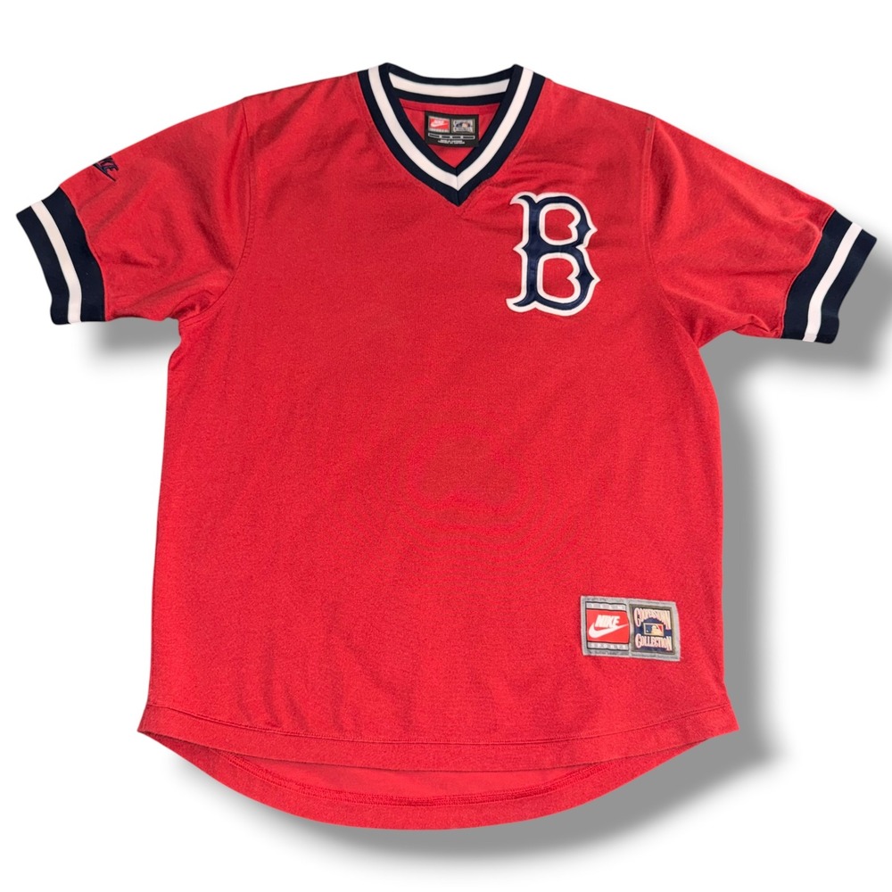 Nike Boston Red Sox Jersey Mens Medium Red‎ Vintage Cooperstown Collection MLB